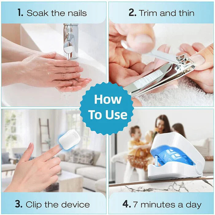 Portable Nail Fungus Laser Device with Rechargeable Battery and One-Button Operation