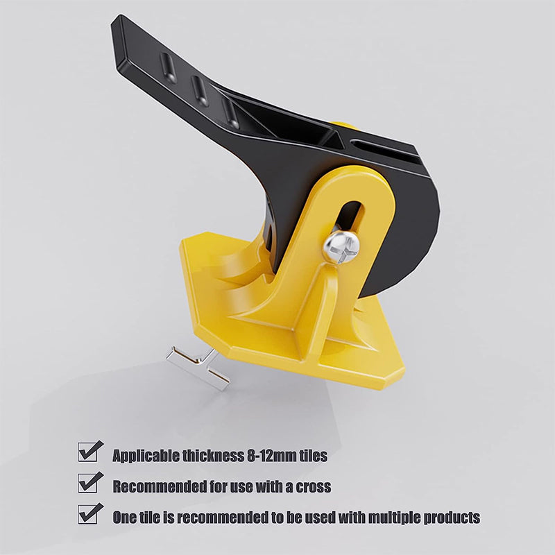 Tile Levelling Clips with Reusable Caps and Removal Key for 8-12mm Tiles