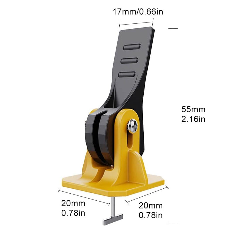 Tile Levelling Clips with Reusable Caps and Removal Key for 8-12mm Tiles