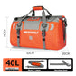 Roll Top Tail Bag with Reflective Strips and Convertible Carry Straps, 40L and 66L