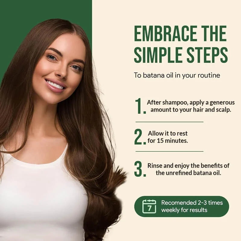 Organic Raw Batana Oil for Hair Growth and Hair Loss Prevention