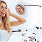 Magnifying Makeup Mirror with 14 LED Bulbs and Flexible Gooseneck, Suction Cup Base