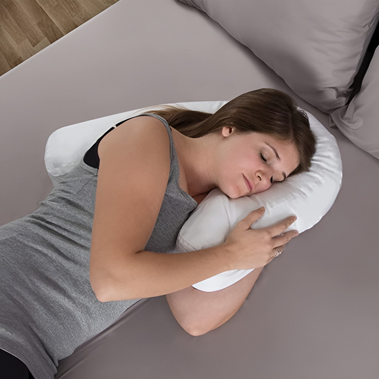 Orthopedic Side Sleeper Pillow with Ear Hole for Pressure Relief