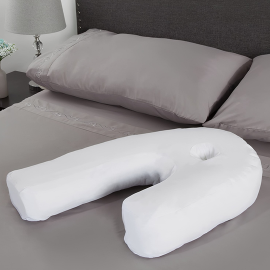 Orthopedic Side Sleeper Pillow with Ear Hole for Pressure Relief
