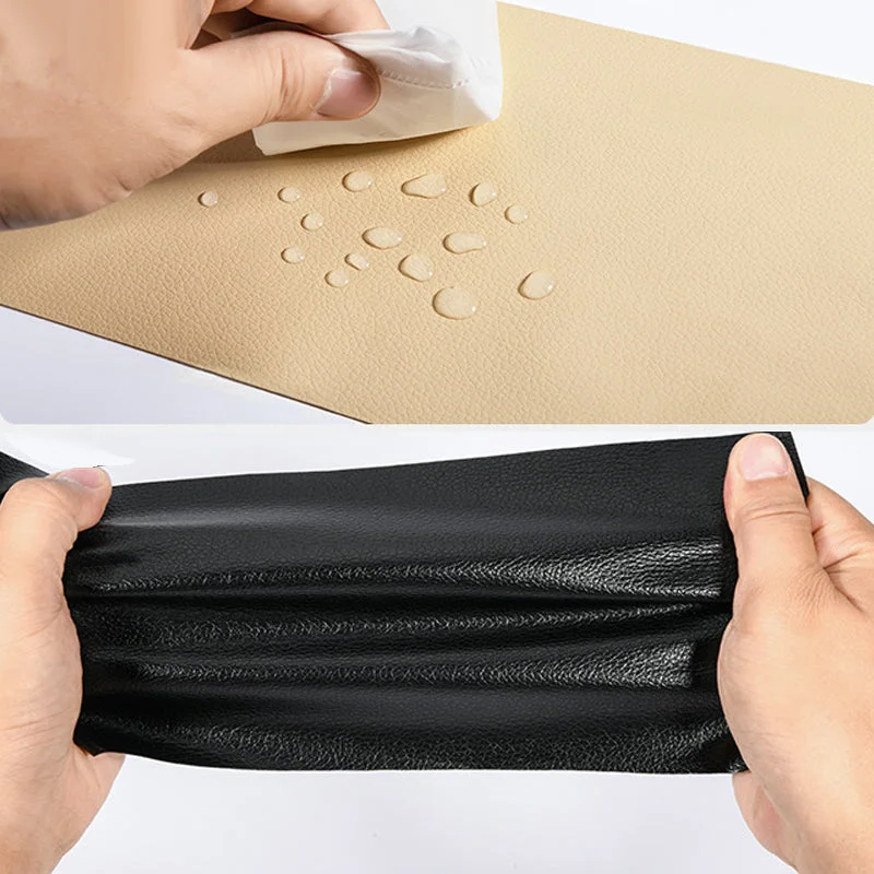 Self-Adhesive Leather Repair Patch, Cuttable PU Leather Sofa Refinisher (19.7 x 53.9 Inches)