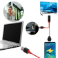 Mobile Screen to TV HDMI Adapter with Three Device Tips and Power Cable