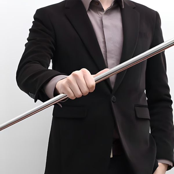 Telescopic Rod with Metal Construction and Smooth Extension, 2 Inches to 5 Feet