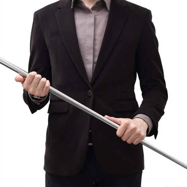 Telescopic Rod with Metal Construction and Smooth Extension, 2 Inches to 5 Feet