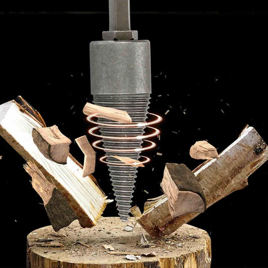 Wood Splitting Drill Bit with High Carbon Steel and Three Handle Options