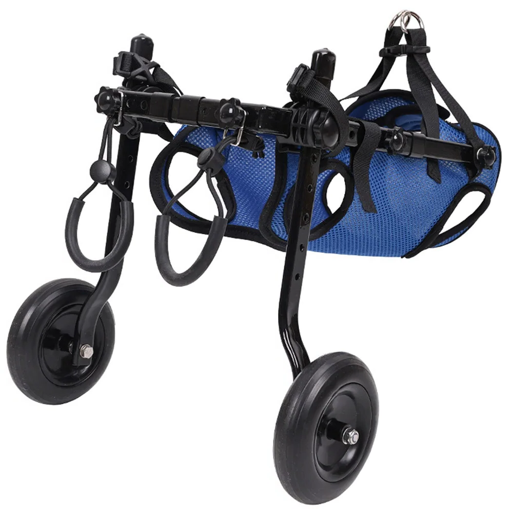 Adjustable Pet Wheelchair with Hind Leg Support and Secure Bracket, Dogs Cats