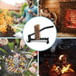 Hanging Carbon Steel Firewood Chopping Machine, Portable Wall Mounted Wood Splitter