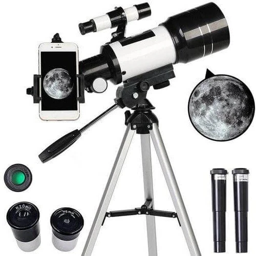 Professional Astronomical Telescope for Moon Watching, 150x Zoom with Tripod
