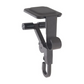 Mantel Stocking Holder with Cantilever Grip and Dual Hooks, Adjustable 0.5-8.5in