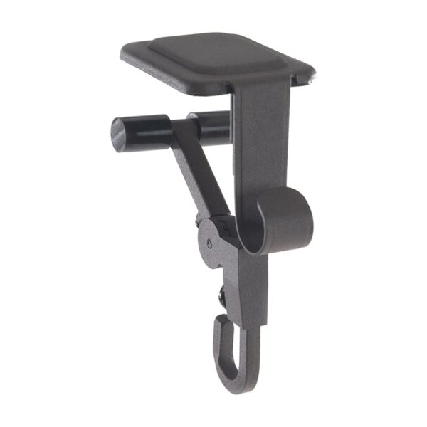 Mantel Stocking Holder with Cantilever Grip and Dual Hooks, Adjustable 0.5-8.5in
