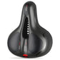 Padded Bike Saddle with Hollow Center Airflow and Reflective Strip