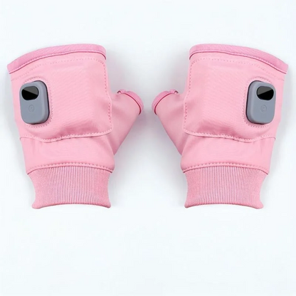 Heated Gloves with Three Temperature Modes and Type-C Charging, Fingerless Design