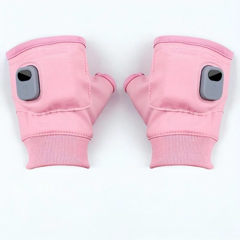 Heated Gloves with Three Temperature Modes and Type-C Charging, Fingerless Design
