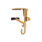 Mantel Stocking Holder with Cantilever Grip and Dual Hooks, Adjustable 0.5-8.5in