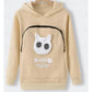 Cozy Cat Lover Hoodie with Built-In Cuddle Pouch
