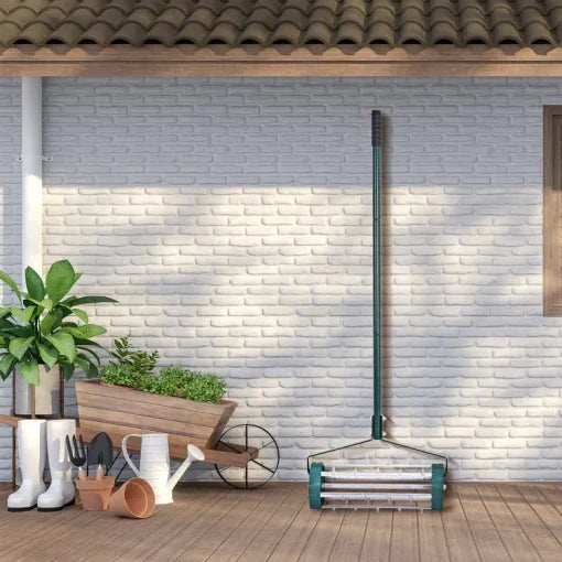sjbackyard Heavy Duty Manual Lawn Spike Soil Aerator