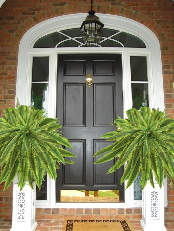 Artificial Boston Fern Bundle 18 Pack with UV Protection and Water Shedding