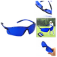 Golf Ball Finder Glasses with Blue Contrast Lenses and Lightweight Frame, Protective Case