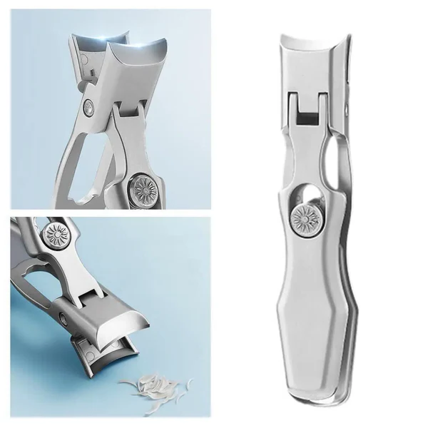 Carbon Steel Nail Cutter with Wide Jaw Opening and Built-In Catcher, Self-Locking