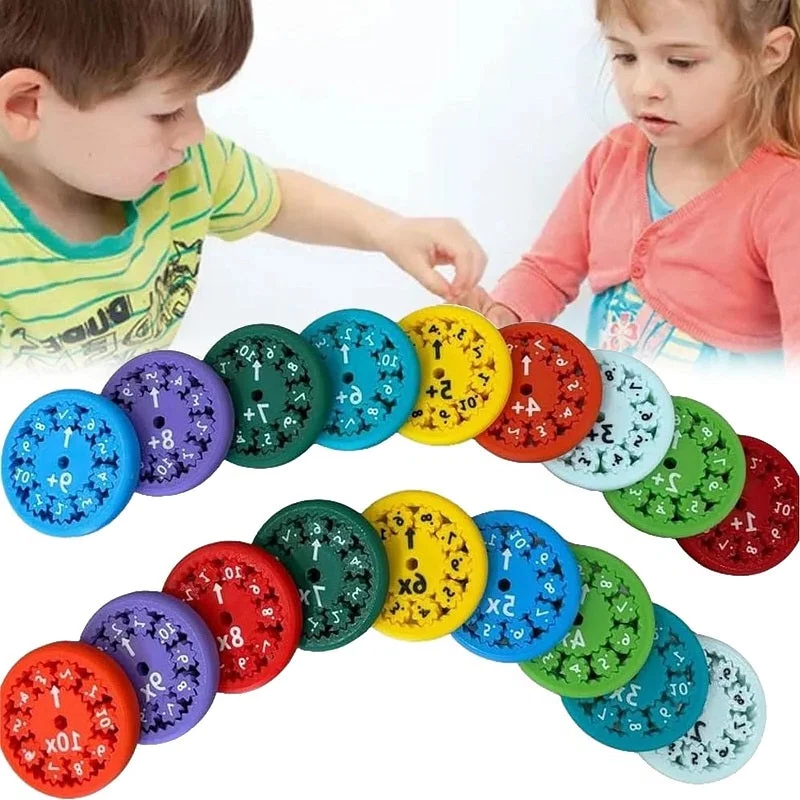 Spinning Math Facts Practice Toy with Four Operations