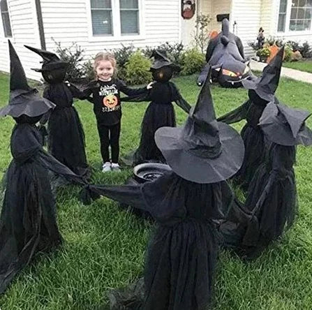 Lighted Halloween Witch Stake for Outdoor Halloween Decorations