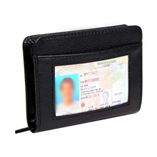 Secure Lock Wallet RFID Blocking Leather Organizer