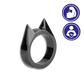 Protective Alloy Ring with Pointed Edge, Set of 3