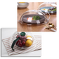 Vented Microwave Food Cover with Steam Vent and Splash Guard for 10.3in Plates