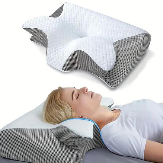 SJBackyard Butterfly Shape Memory Foam Pillow for Side and Back Sleepers