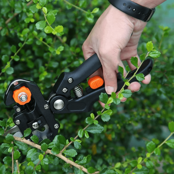 Grafting Tool with Three Interchangeable Blades and Ergonomic Handle, Safety Lock
