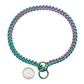 Solid Steel Chain Collar for Dogs with Polished Finish and Chew Resistant Construction