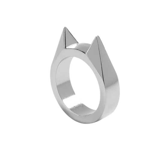Protective Alloy Ring with Pointed Edge, Set of 3