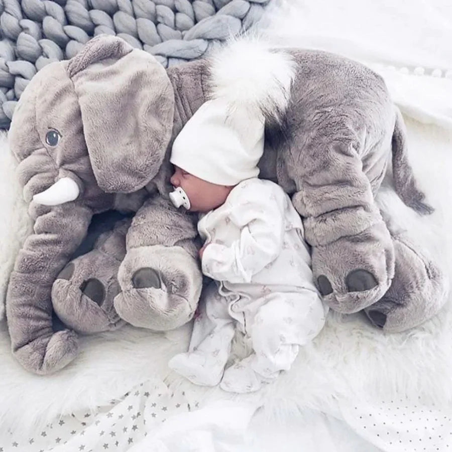 Baby Elephant Soft Cuddle Pillow for Newborns and Kids