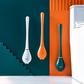 Flat Head Toilet Brush with Silicone Nubs and Wall Mount Holder