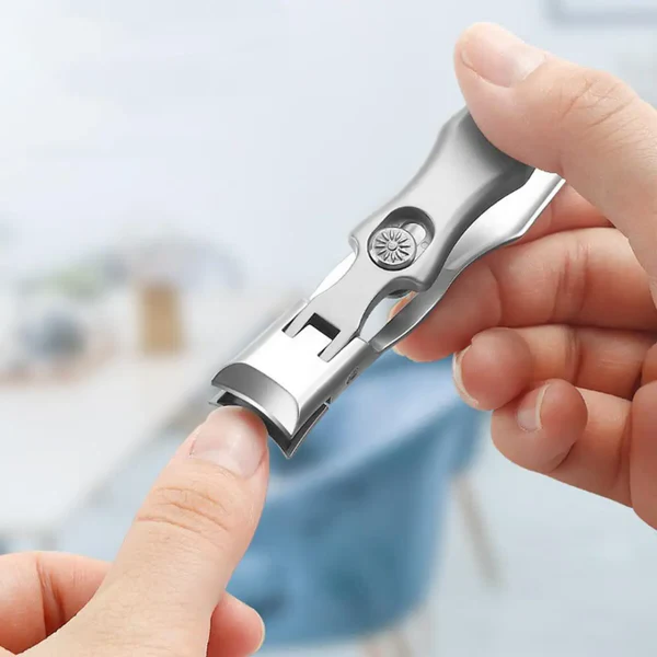 Carbon Steel Nail Cutter with Wide Jaw Opening and Built-In Catcher, Self-Locking