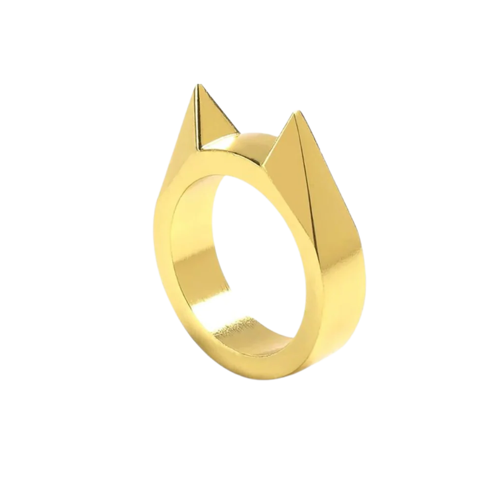 Protective Alloy Ring with Pointed Edge, Set of 3