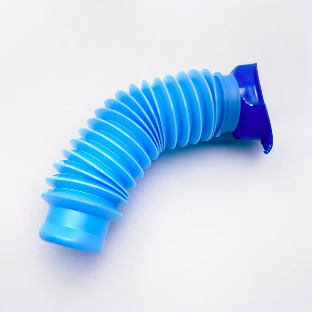 Portable Urinal Bottle with Dual Adapters and Flexible Hose, 750ml