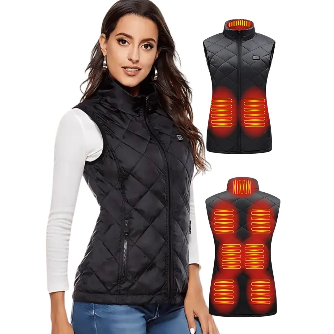 Heated Gilet with Nine Zones and Three Temperature Settings, 10-Hour Runtime