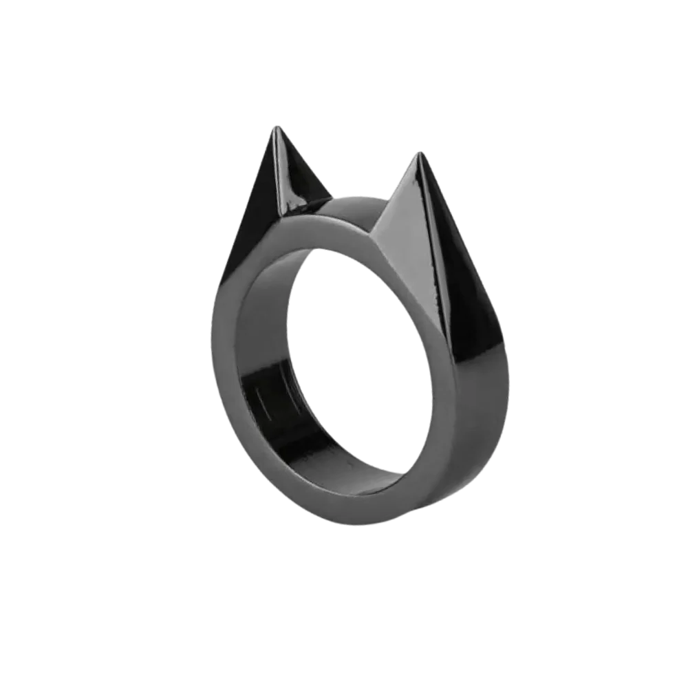 Protective Alloy Ring with Pointed Edge, Set of 3
