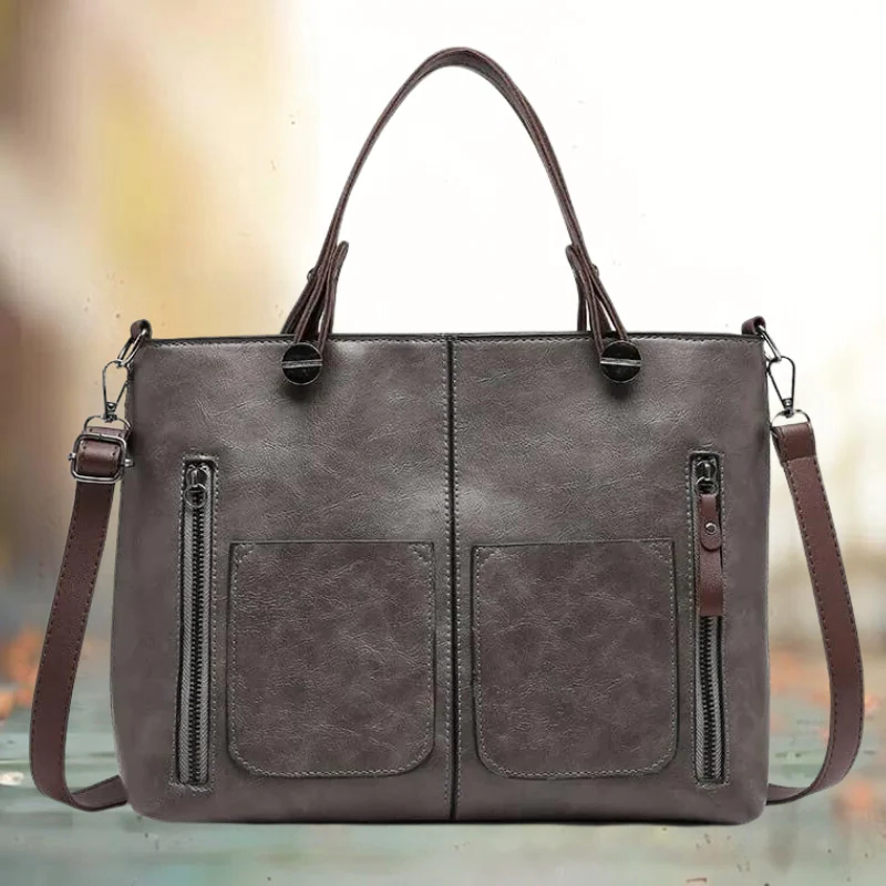 Leather Crossbody Bag with Padded Tablet Sleeve and Adjustable Strap, 10 x 3 x 7 in