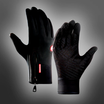 Insulated Winter Gloves with Waterproof Membrane and Touchscreen Tips, Anti-Slip Palm