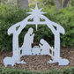 Outdoor Nativity Set with Stable Structure and Four Figures, 20in Wide