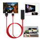 Mobile Screen to TV HDMI Adapter with Three Device Tips and Power Cable