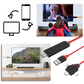 Mobile Screen to TV HDMI Adapter with Three Device Tips and Power Cable