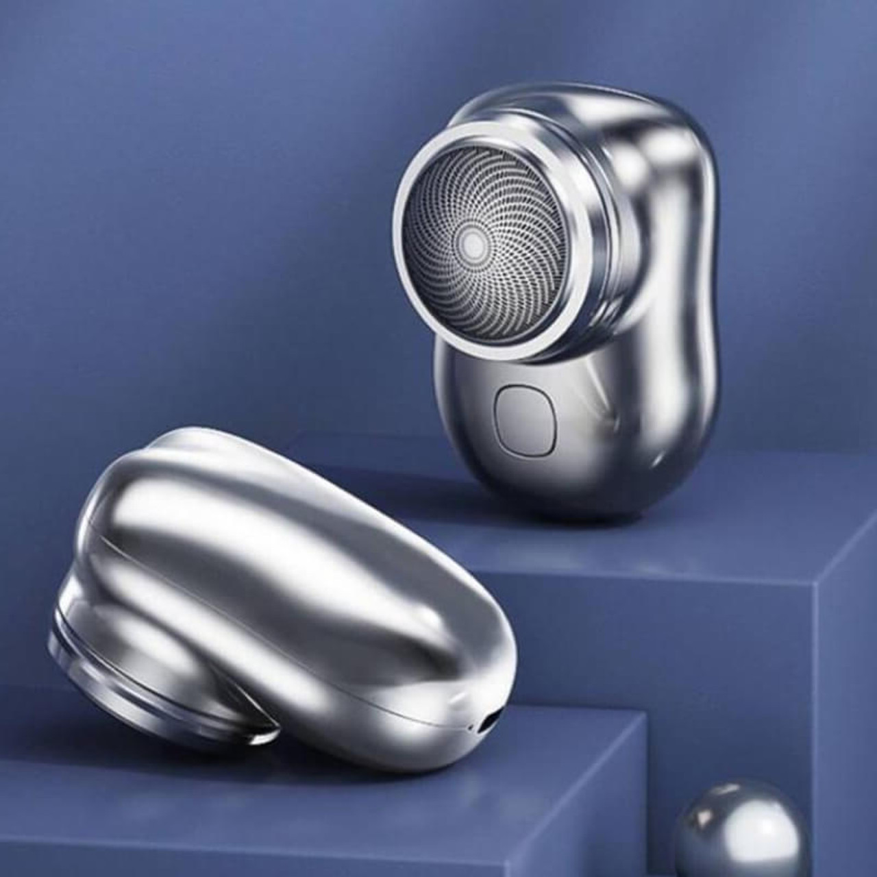 Electric Shaver for Men with 6 Stainless Steel Blades and Wet or Dry Use, USB Charging