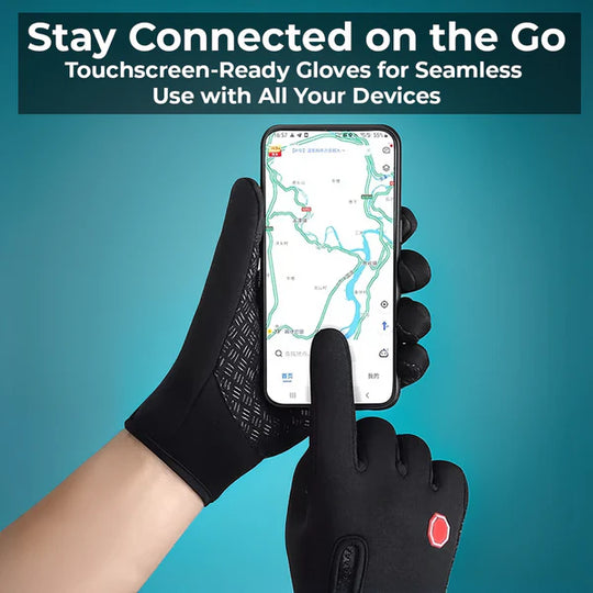 Waterproof Thermal Gloves with Touchscreen and Anti-Slip Design